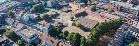 Luchtfoto Fluvius site