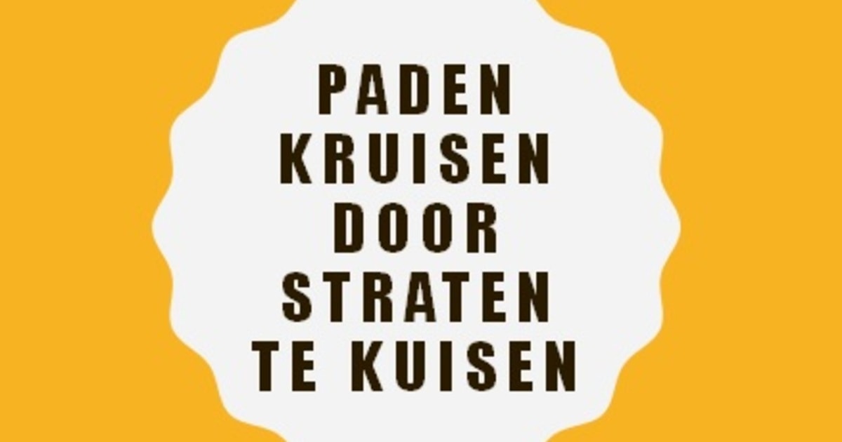Paden kruisen door straten te kuisen