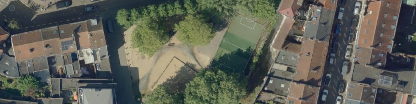 Luchtfoto buurtpark Godshuishammeke