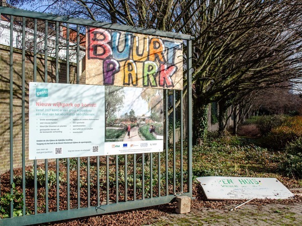 ingang van Buurtpark Ham