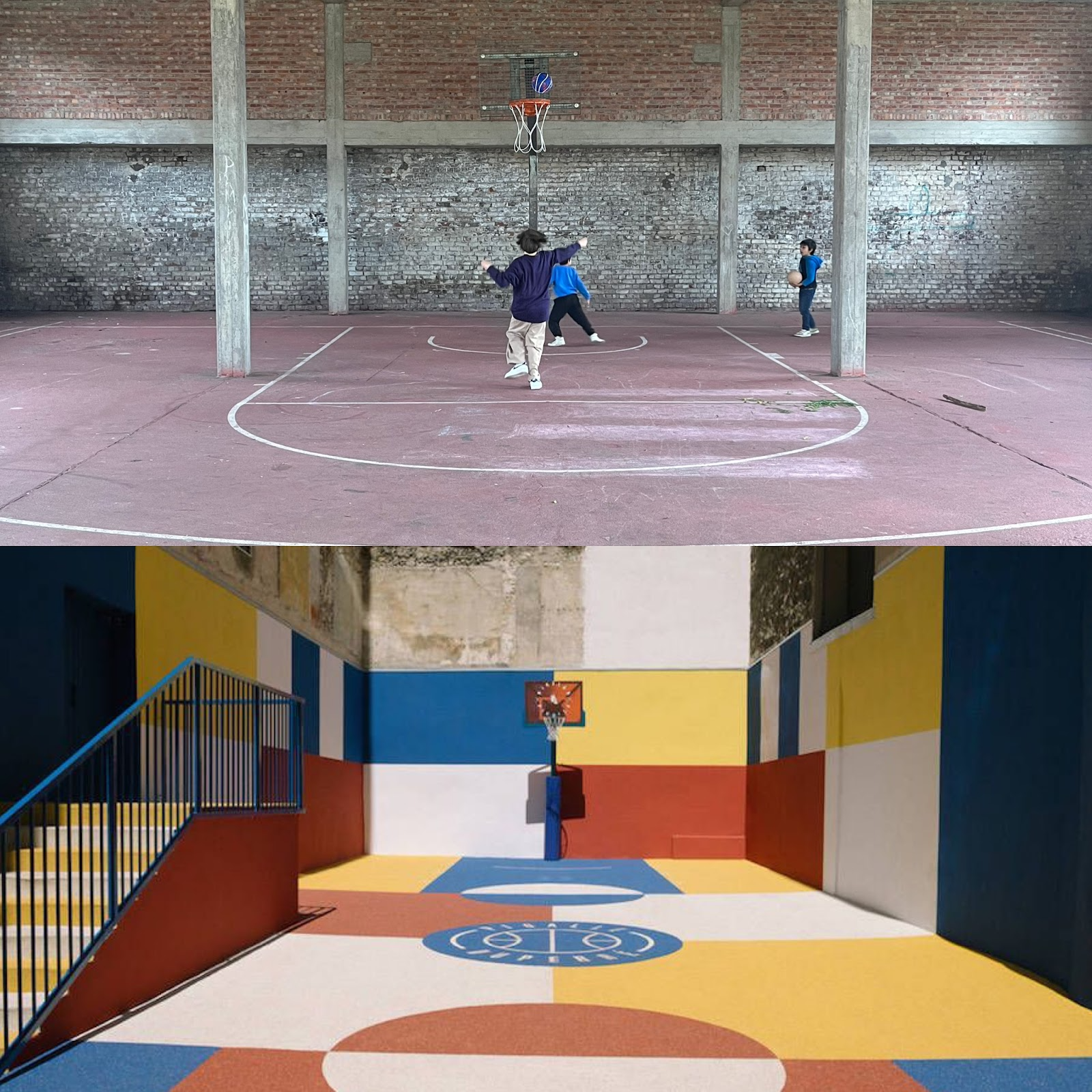 Hypecourt voor en na